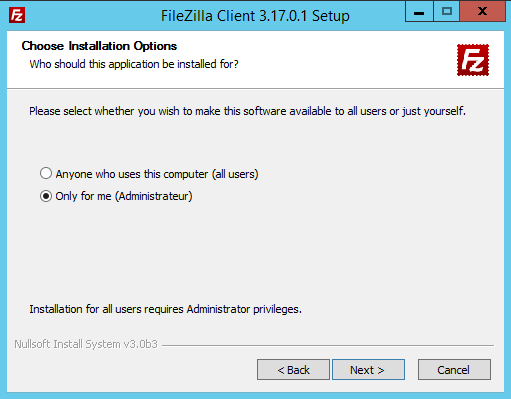 filezilla